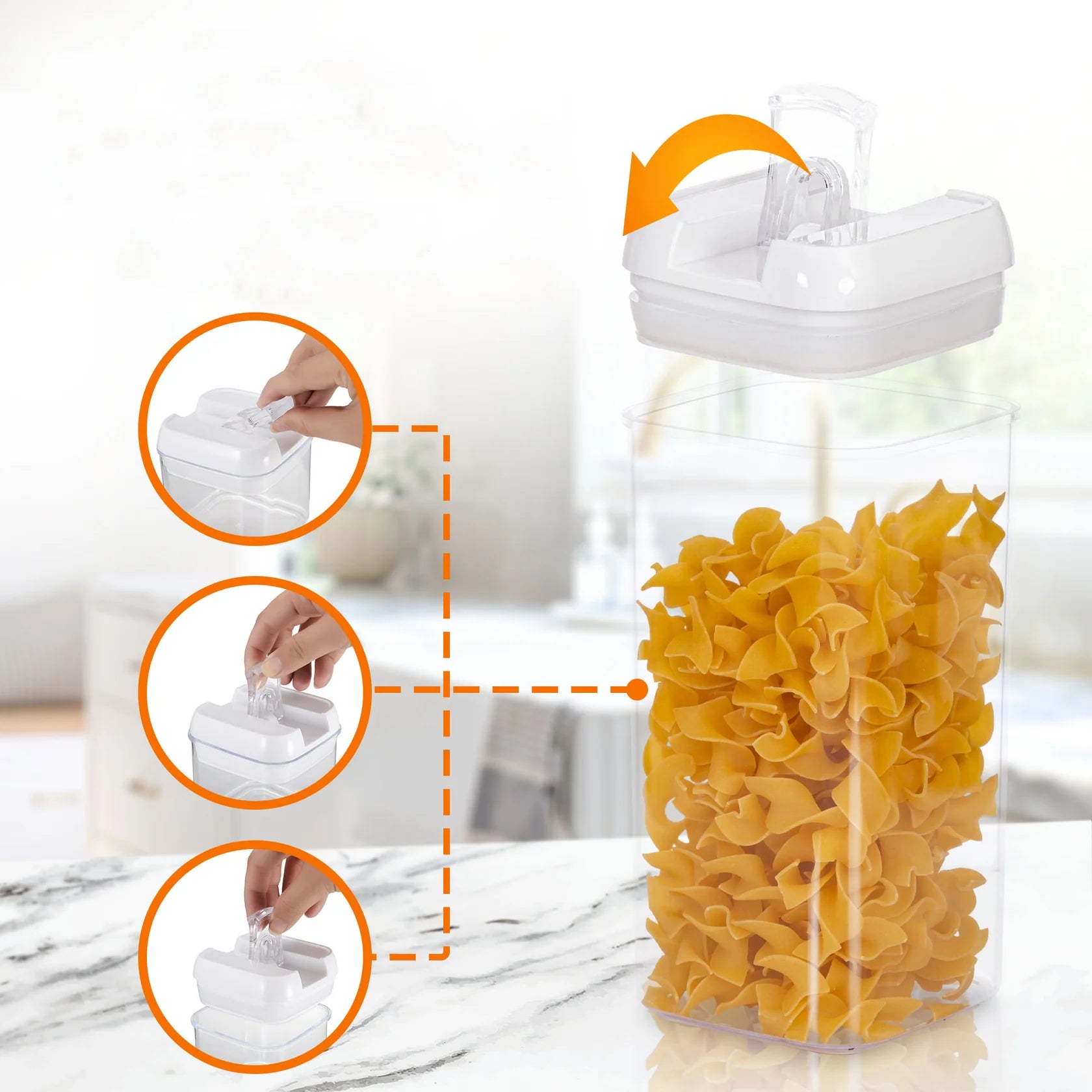 Cheer Collection 7 Piece Air-Tight Food Storage Container Set