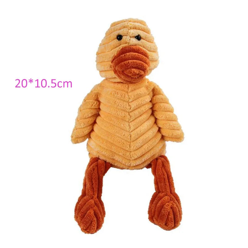 Farm Animal Plush Dog Toy in duck