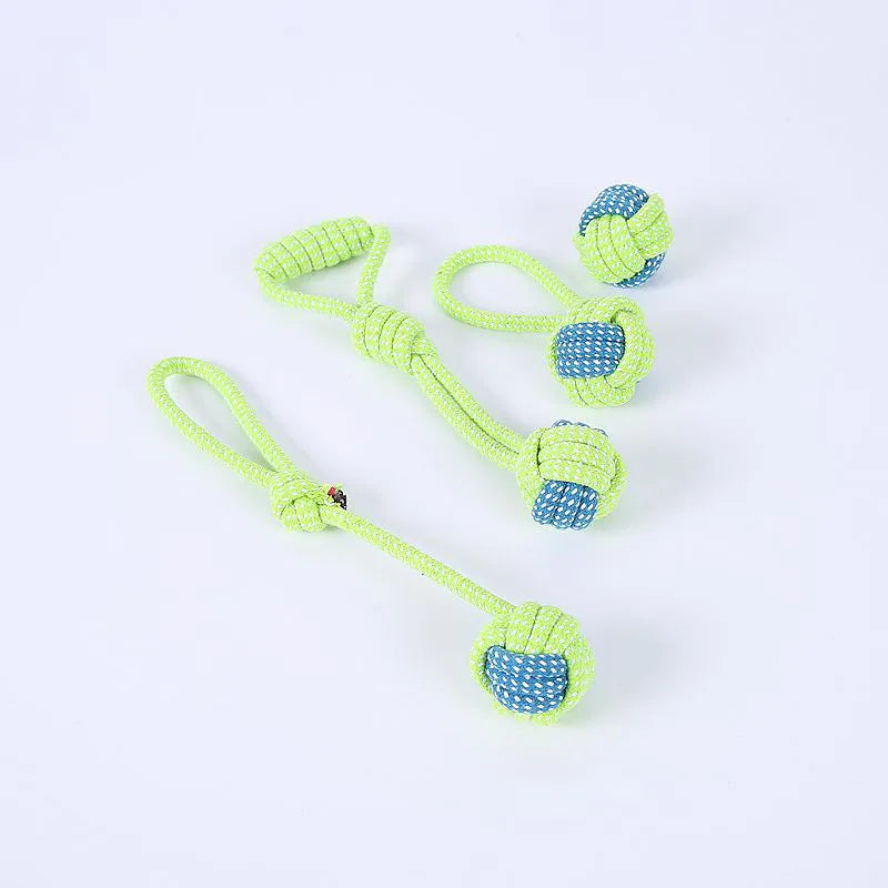 Interactive Cotton Rope Dog Toys – Fun & Dental Care All-in-One image 3