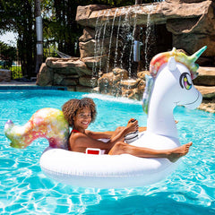 PoolCandy Motorized Unicorn Pool Tube Float Special Edition