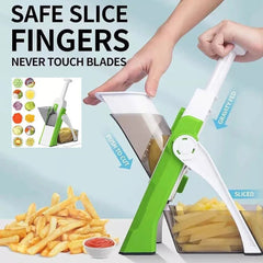 Ultimate Kitchen Slicer & Grater Set 🥒✨ Safe, Adjustable, and Multifunctional