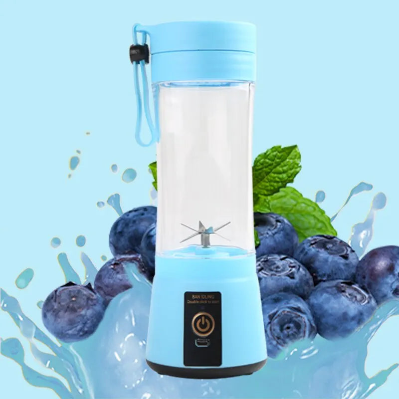 Portable Mini Juice Blender 🥤 Rechargeable 6-Blade Whirlwind Blender