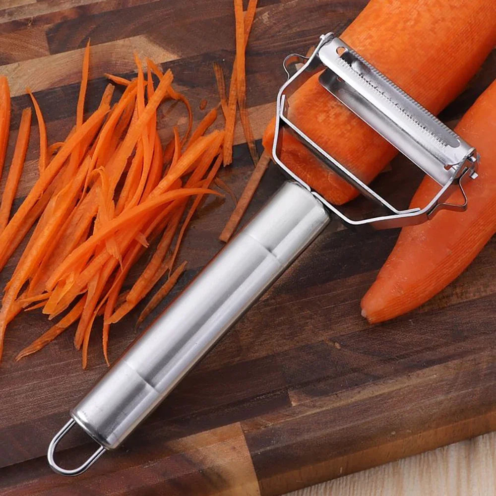 4-in-1 Multi-Function Vegetable Peeler & Grater – Stainless Steel Kitchen Gadget