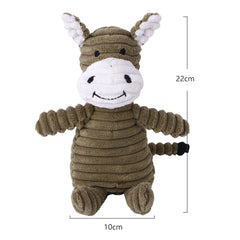 Farm Animal Plush Dog Toys - Chew Toys