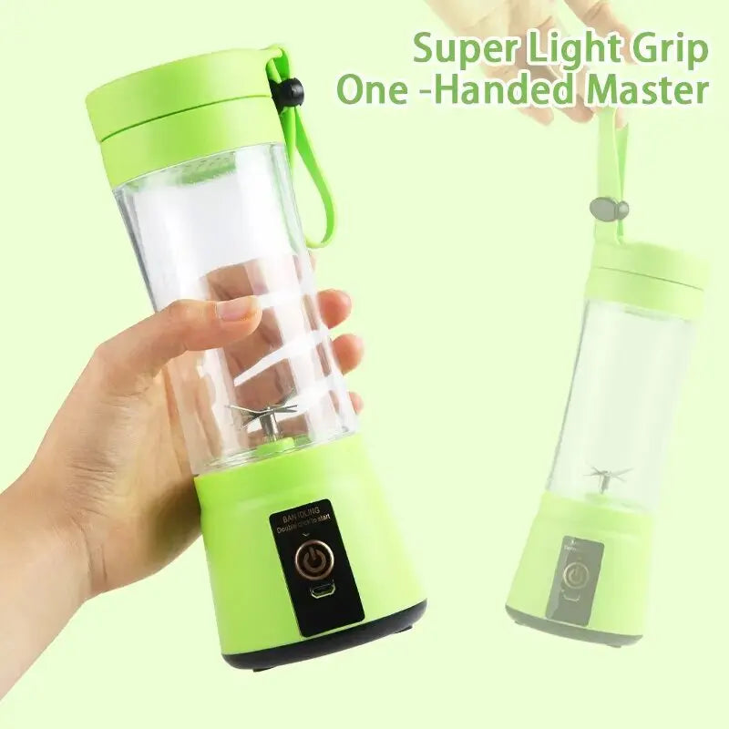 Portable Mini Juice Blender 🥤 Rechargeable 6-Blade Whirlwind Blender