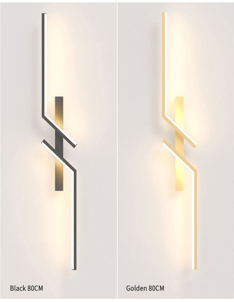 Modern Creative Strip Led Wall Light Minimalist Bedroom Bedside Wall Sconce Led Lights Living Room TV Sofa Background Wall Lamp