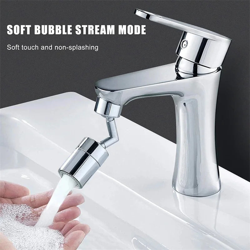 Rotatable Faucet Extender – Anti-Splash Water-Saving Nozzle Extender for Kitchen & Bathroom