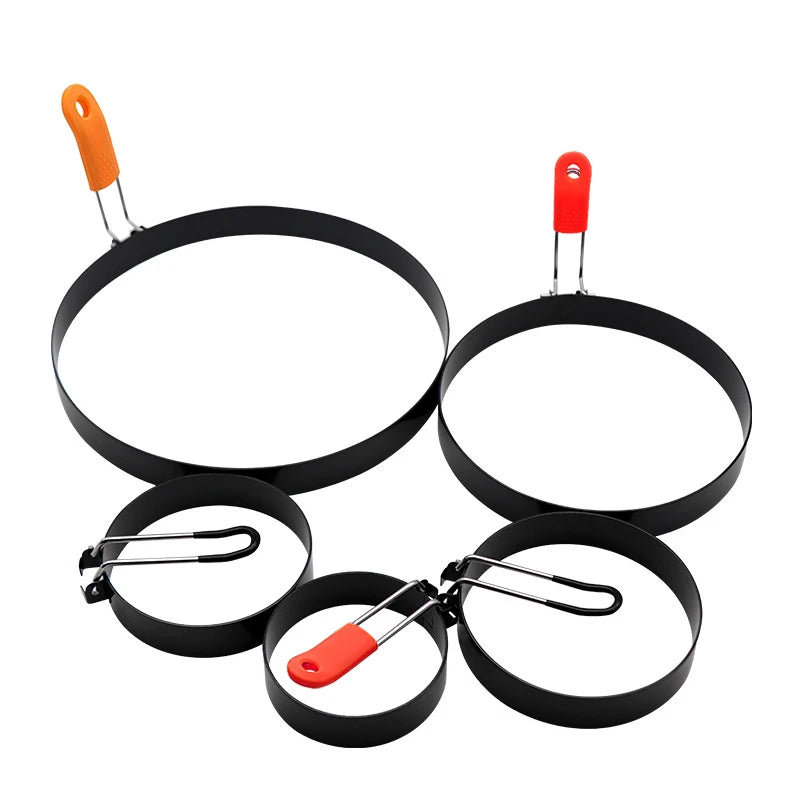 Pro Stainless Steel Egg & Pancake Ring 🍳 Nonstick Mold for Perfect Rounds Every Time