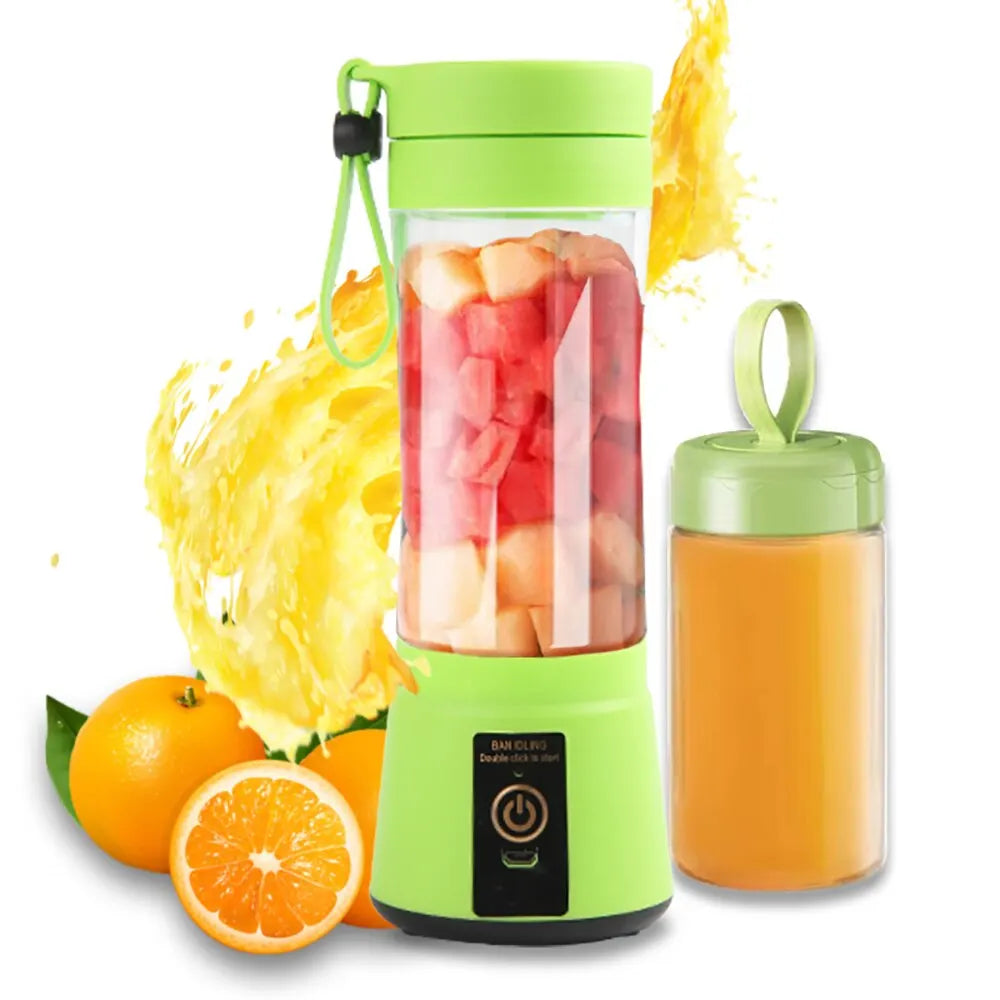 Portable Mini Juice Blender 🥤 Rechargeable 6-Blade Whirlwind Blender