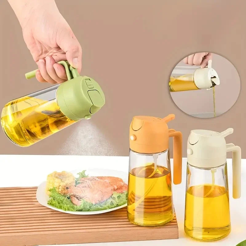 Oil & Sauce Dispenser Bottle 🍳 Perfect Pour for BBQ, Cooking, and More