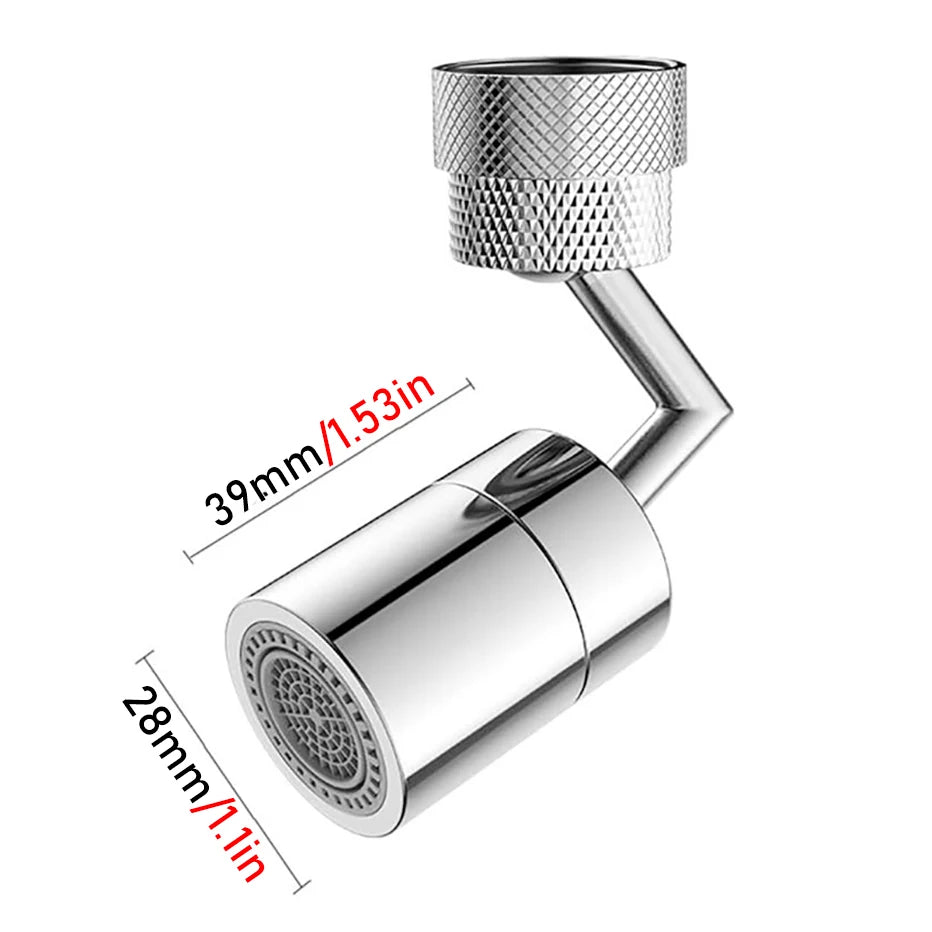 Rotatable Faucet Extender – Anti-Splash Water-Saving Nozzle Extender for Kitchen & Bathroom