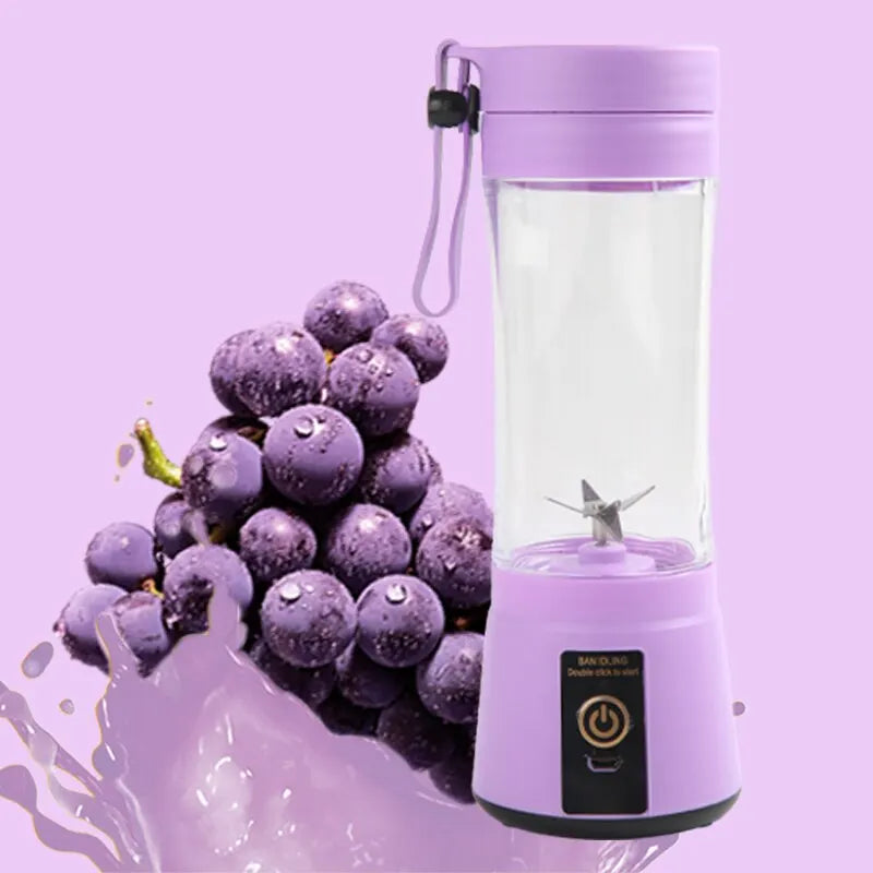 Portable Mini Juice Blender 🥤 Rechargeable 6-Blade Whirlwind Blender