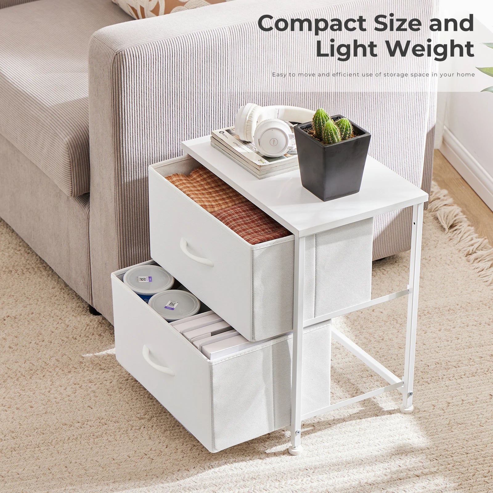 Fabric Drawer Cabinets – Versatile Storage for Living Room, Sofa Table, or Closet Organization