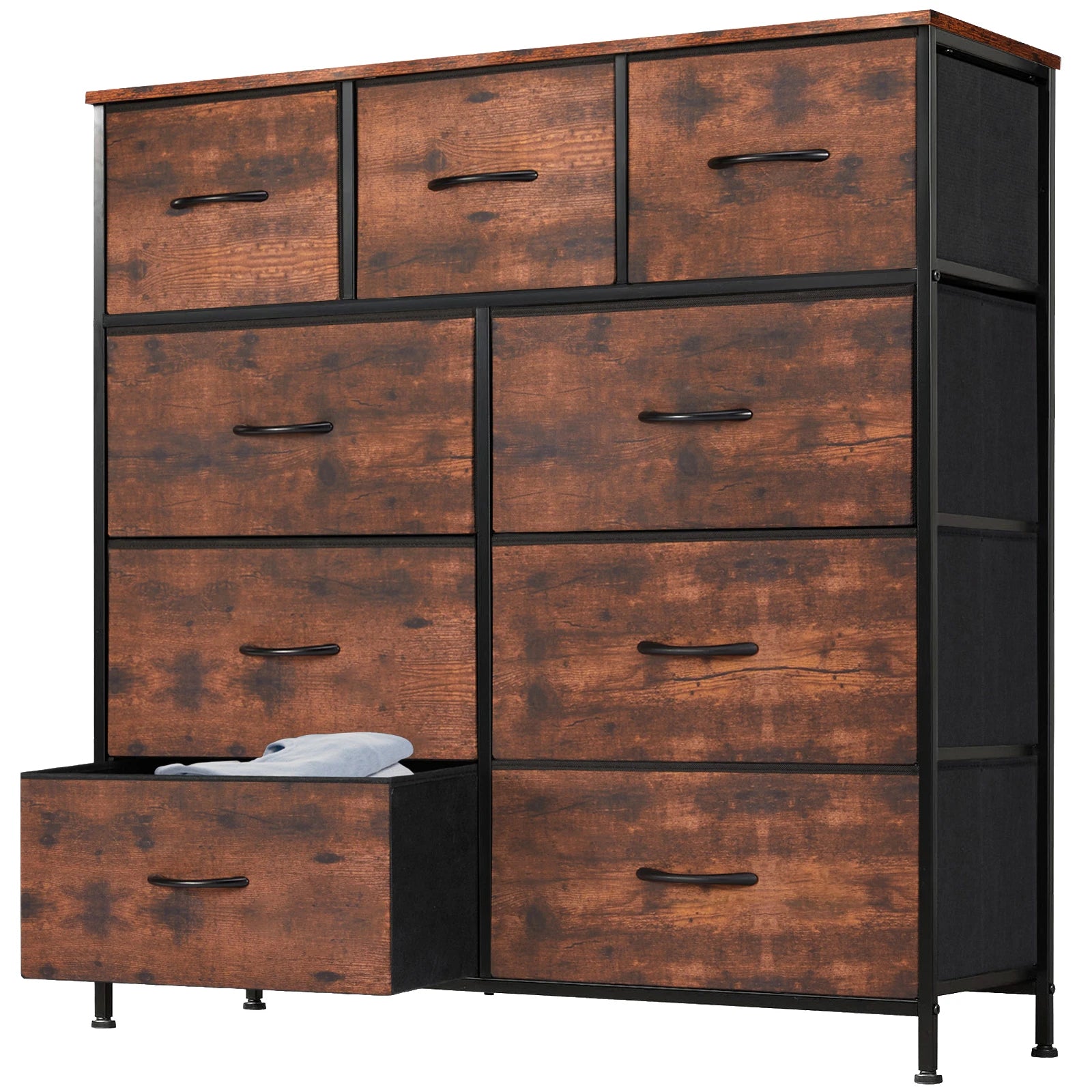 9-Drawer Fabric Dresser – Modern Storage Solution for Bedroom, Wardrobe, and Closet Organization