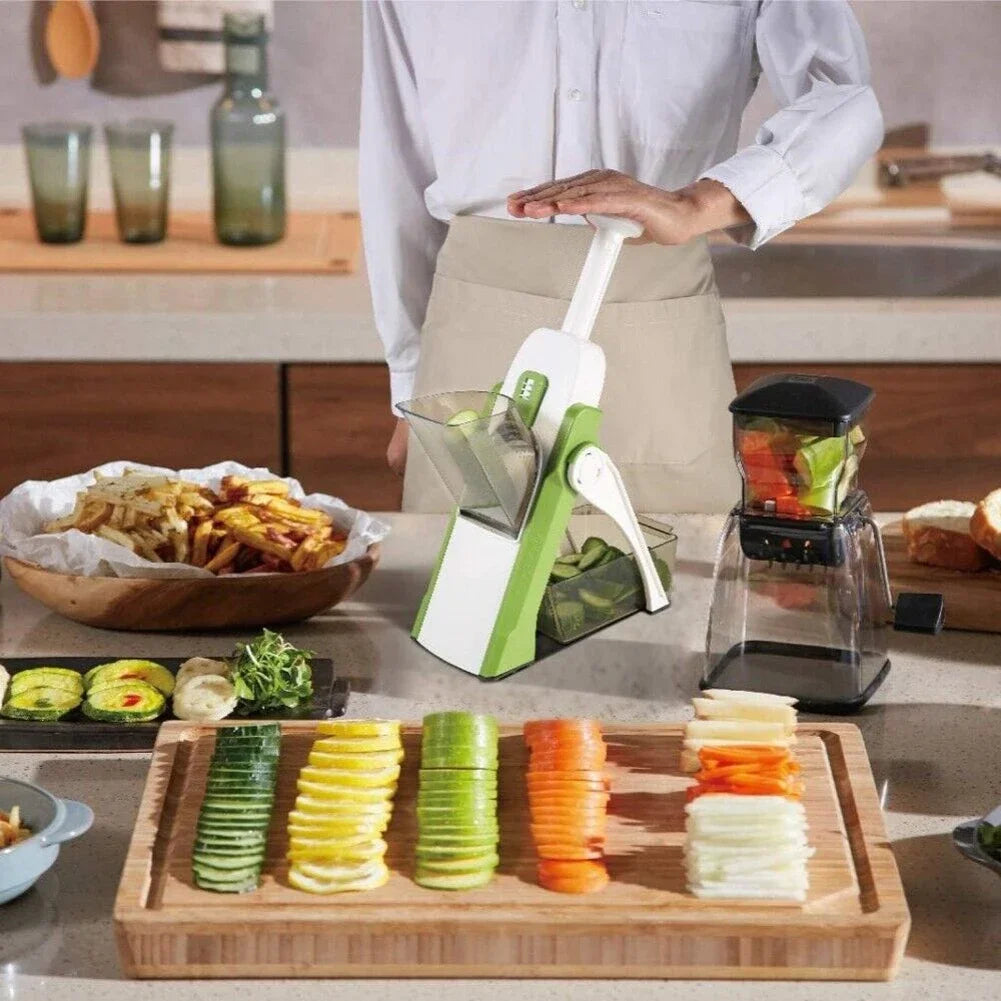 Ultimate Kitchen Slicer & Grater Set 🥒✨ Safe, Adjustable, and Multifunctional