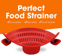 Silicone Snap-On Easy Pot Strainer is perfect for strainer