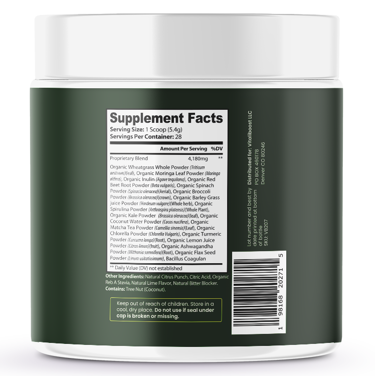 VB Health Green Boost Superfood Powder